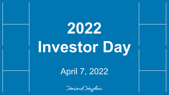 2022 INVESTOR DAY PRESENTATION